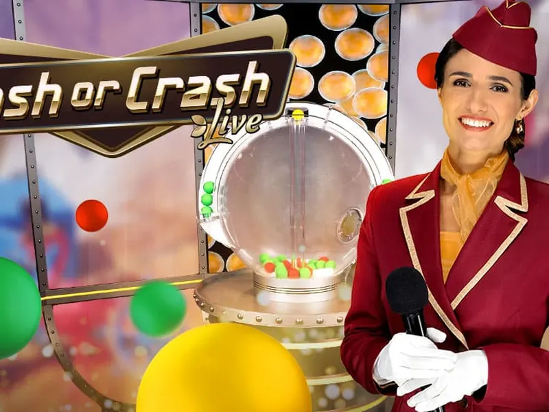 La conduttrice di Cash or Crash accanto alla macchina delle palline