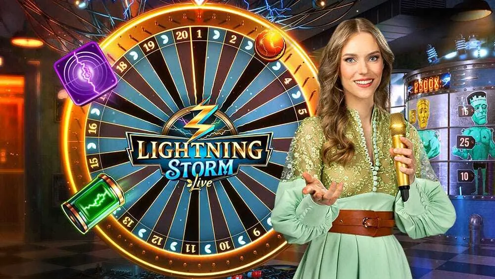 La ruota di Lightning Storm con la conduttrice